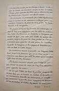 Manuscrit de la "Manière de montrer Meudon" page 2
