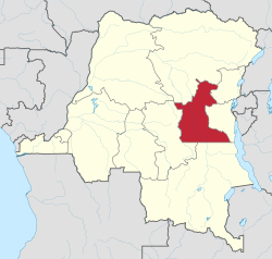 Разположение в ДР Конго