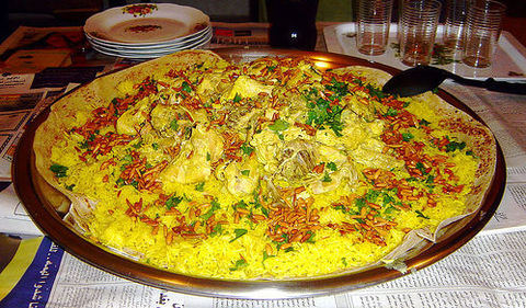 Manszaf, nemzeti étel
