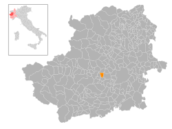 Locatie van Rosta in Turijn (TO)