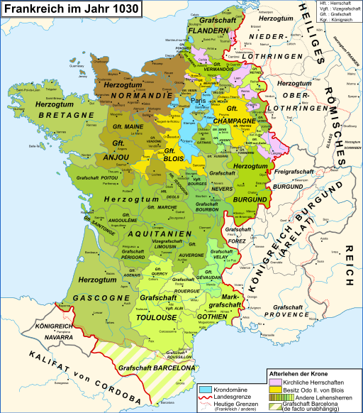 Map France 1030-de
