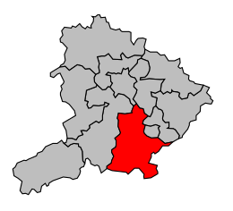 Canton de Montcenis - Carte