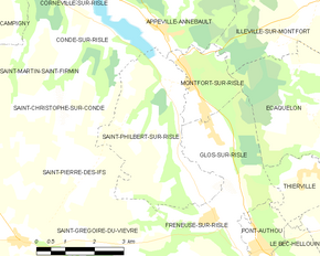 Poziția localității Saint-Philbert-sur-Risle
