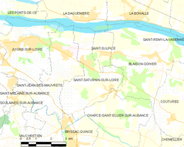 Saint-Saturnin-sur-Loire – Mappa