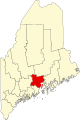 Waldo County map