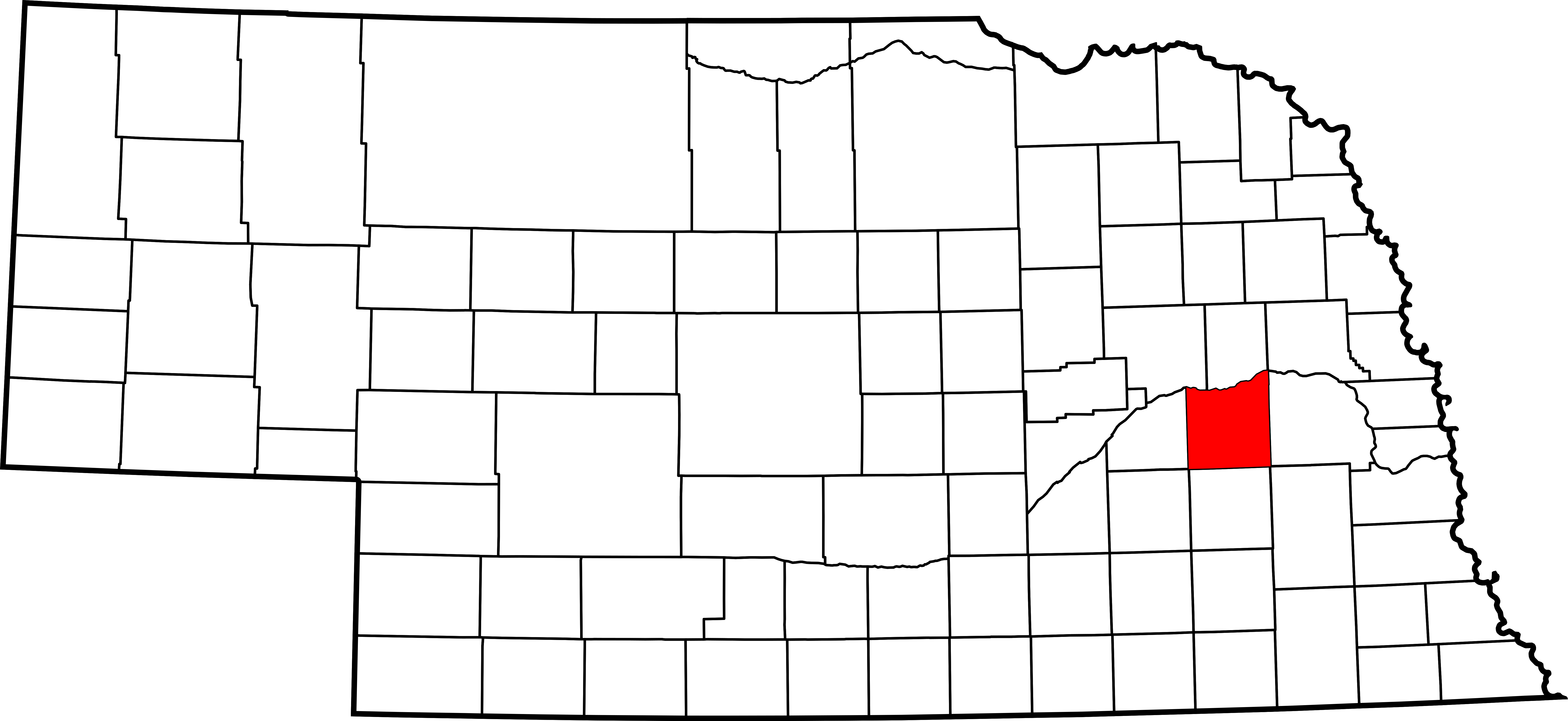 File Map Of Nebraska Highlighting Butler County Svg Wikimedia