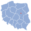 Polski: Położenie Legionowa na mapie Polski English: Location of Legionowo on the map of Poland