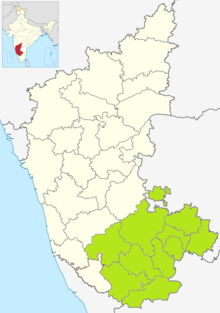 Map showing the eparchy of Mandya in Karnataka and in India Map of Syro-Malabar Catholic Eparchy of Mandya.png