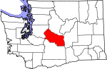 Map of Washington highlighting Kittitas County.svg