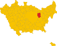 Locatie van Segrate in Milaan (MI)