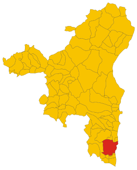 Map of comune of Tertenia (province of Nuoro, region Sardinia, Italy) - 2016.svg