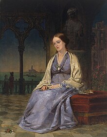 Oil on canvas painting of Margaret Fuller by Thomas Hicks (painter) (1848). Housed at the National Portrait Gallery (United States).