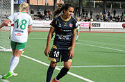 Marta during a soccer game (27 September 2015)