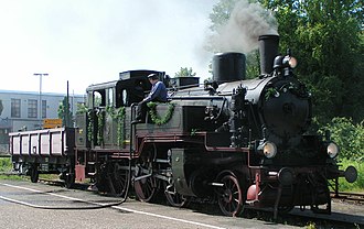 Prussian T 11 locomotive, built from Union Giesserei Konigsberg in 1908, at Oberstadt station Minden MEM 1.JPG