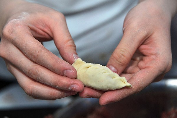 Modeling pelmeni. Buryatia, Russia