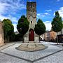 Thumbnail for File:Modern paving preserving medieval memory at the foot of Red Abbey tower.JPG