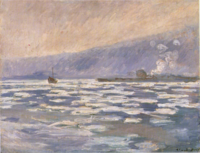 Ice floes, Lock of Port-Villez Monet - Wildenstein 1996, 1342.png