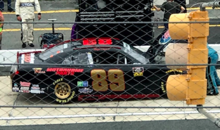 Shepherd on pit road at the Xfinity Series race at Dover International Speedway in 2018 MorganShepherdDover.png