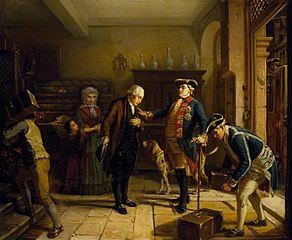 The Elector of Hesse entrusting Mayer Amschel Rothschild (1743-1812)  with his Treasure