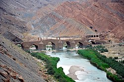 Moshir Bridge on Dalaki river Borazjan Iran.jpg