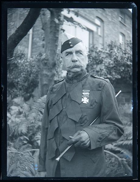 Officer of the North Somerset Yeomanry wearing a patrol jacket and forage cap, 1905 (c)