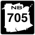 Route 705 marker