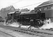 Lokomotive 6318 in Tilburg im Jahr 1954