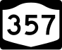 New York State Route 357 signo