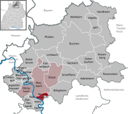 Neckarzimmern - Localizazion