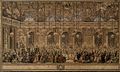 Nicolas Cochin : Bal masqué pour le mariage du Dauphin dans la Galerie des Glaces à Versailles 1745