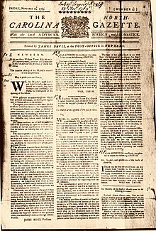 North Carolina 'Gazette, November 10, 1769 issue, 2.jpg