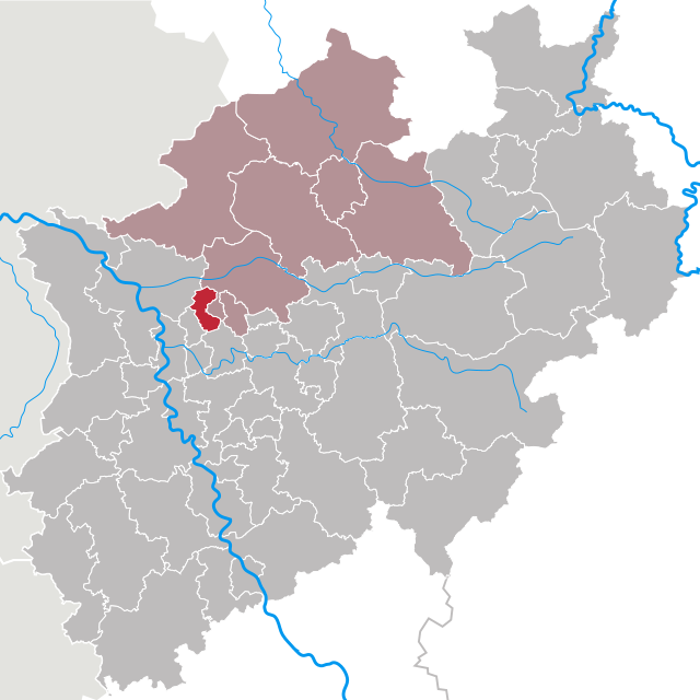 Läget för Bottrop i Nordrhein-Westfalen