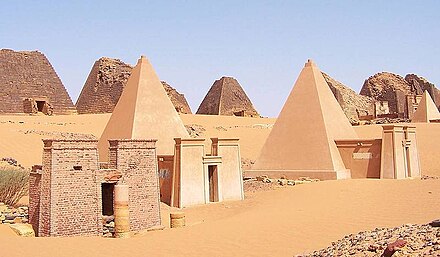 Nubian Pyramids at Meroe.