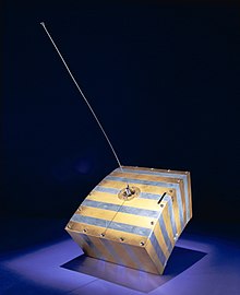 First amateur-satellite station OSCAR 1, 1961 OSCAR 1 satellite-01.jpg