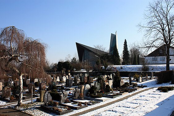 St. Maria and Cemetery in Oberderdingen, Germany.