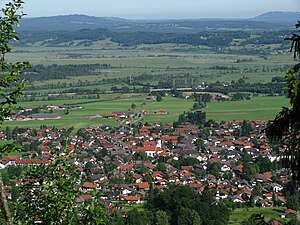 Ohlstadt aus südöstlicher Richtung