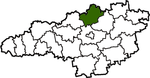 Аляксандраўскі раён на мапе