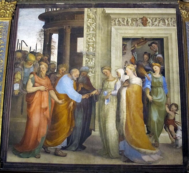 File:Oratorio superiore di s. bernardino, beccafumi, sposalizio della vergine, 1518, 03.jpg