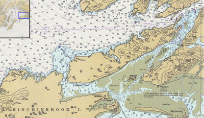 Orca Bay and Orca Inlet surround Hawkins Island, on the east side of Prince William Sound. OrcaInlet.PNG