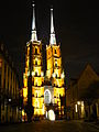 De kathedraal va Wrocław óp g'n "Ostrów Tumski": 't Kathedraaleilank