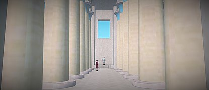 Restitution de la salle du trône du Palais « G » d'Avaris / Pi-Ramsès