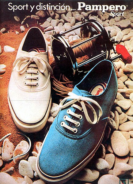 Pampero brand of sneakers by Alpargatas, 1971 ad