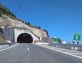 <span class="mw-page-title-main">Panagopoula Tunnel</span> Road tunnel in Greece
