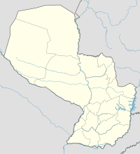 Isusovačke misije na karti Paragvaj