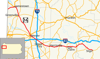 Pennsylvania Route 58 state highway in Pennsylvania, United States