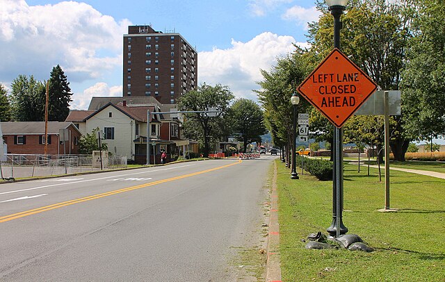 Pennsylvania Route 61 and Pennsylvania Route 147 in Sunbury