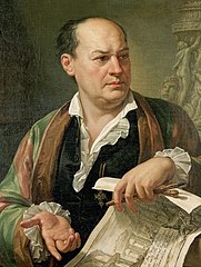 Retrato de Piranesi, Pietro Labruzzi, 1779.