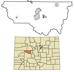 Location of the Norrie CDP in Pitkin County, Colorado.