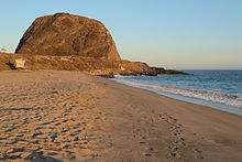 Mugu Rock, seen from the northwest