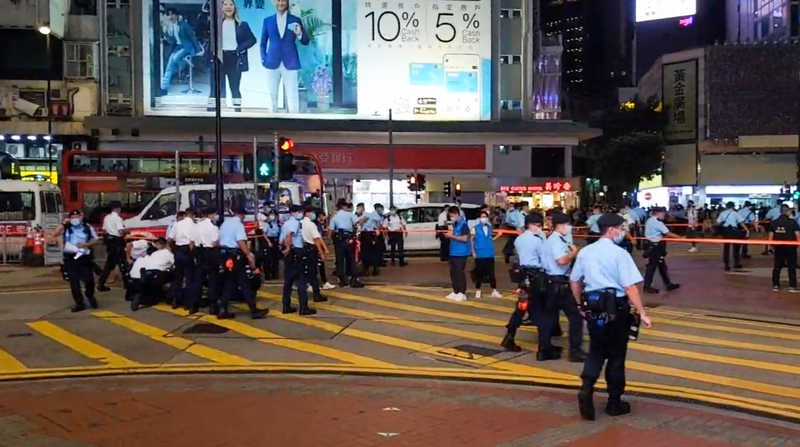 File:Police block East Point Road after police stabbed 20210701.png